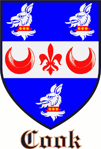 Cooker family crest Cooker family crest