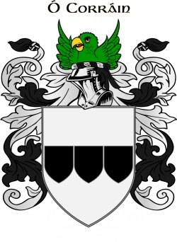 Curran family crest Curran family crest