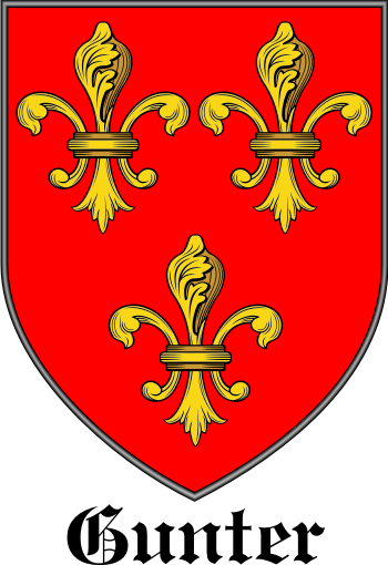 Gunter family crest Gunter family crest