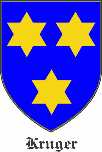 Krüger family crest Krüger family crest