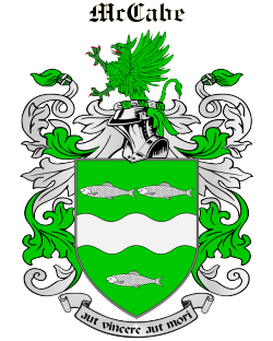 McCabe family crest McCabe family crest