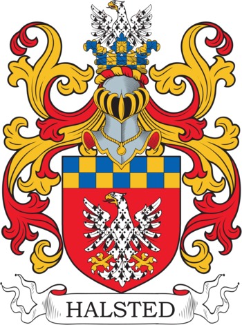 Halsted family crest Halsted family crest