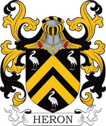 Heron family crest