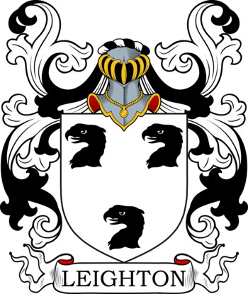 Leighton family crest