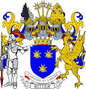 Ritter family crest Ritter family crest