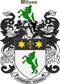 Wilson family crest Wilson family crest